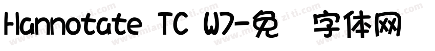 Hannotate TC W7字体转换